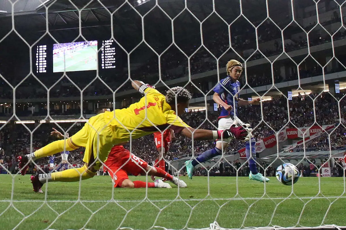 【画像・写真】伊東　現メンバー最多の代表10点目　初ゴールの地で大台到達　右サイド久保に負けん