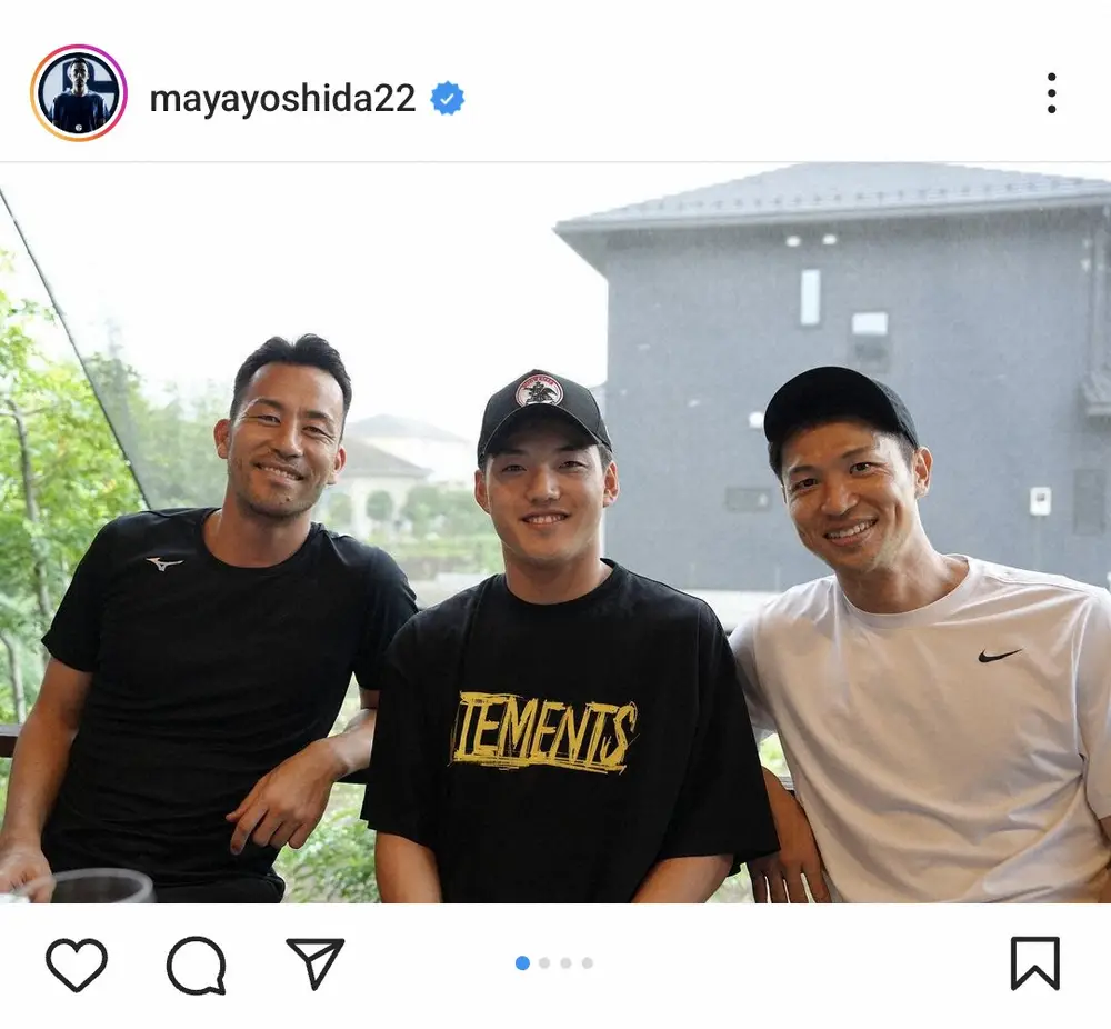 【画像・写真】吉田麻也　堂安律、森重真人とBBQ3ショット披露に「素敵な方々」「最高な奴ら　かっこよすぎるわ」の声