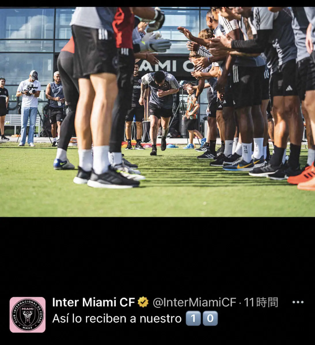 【画像・写真】マイアミ加入のメッシが初練習　チームはジョルディ・アルバ獲得へ　ルイス・スアレスも補強候補に