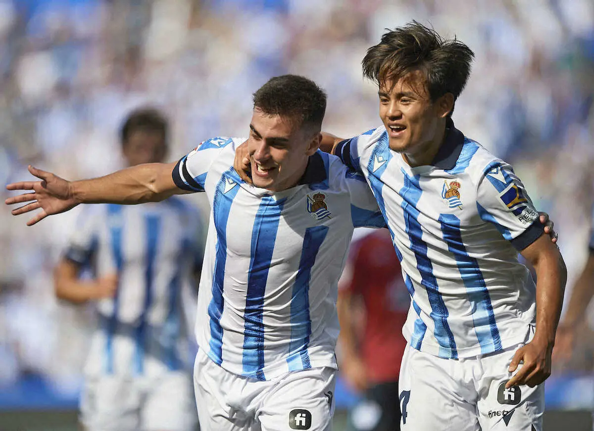 【画像・写真】Rソシエダ・久保　魅せた1アシスト！右足で絶妙クロス　地元紙高評価「対峙した選手にとっては悪夢」