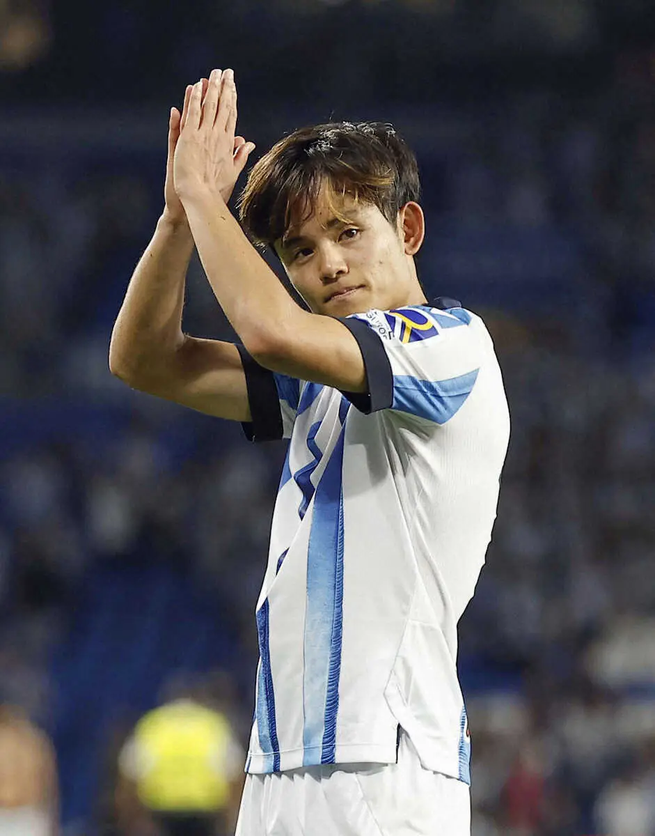 【画像・写真】Rソシエダ・久保　ノリノリ8戦5発でフリフリ尻パフォ　今季5度目のMOM