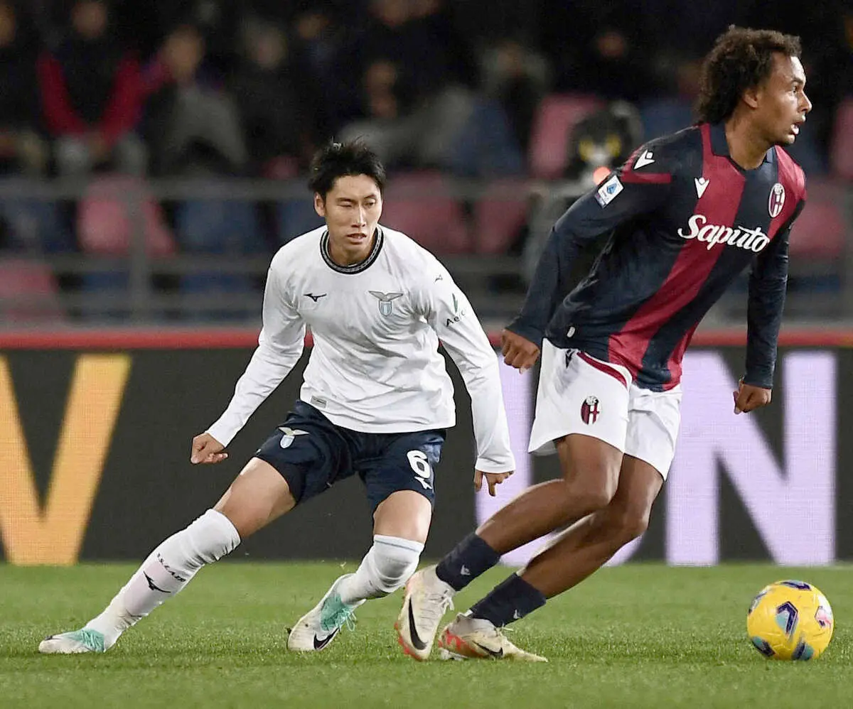 【画像・写真】ラツィオ鎌田　見せ場なく敗戦　出場時間も今季最短9分　5試合連続で途中出場