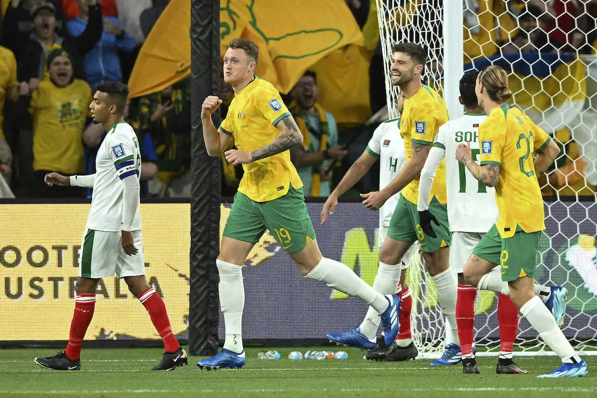 【画像・写真】豪州　W杯アジア2次予選開幕戦で7―0大勝発進!J2町田FWデュークが前半のみで2得点と活躍