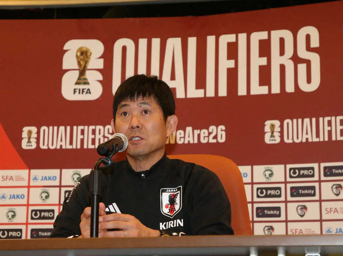 【画像・写真】日本代表・森保監督　21日シリア戦はターンオーバー「何人かの選手を入れ替えたい」