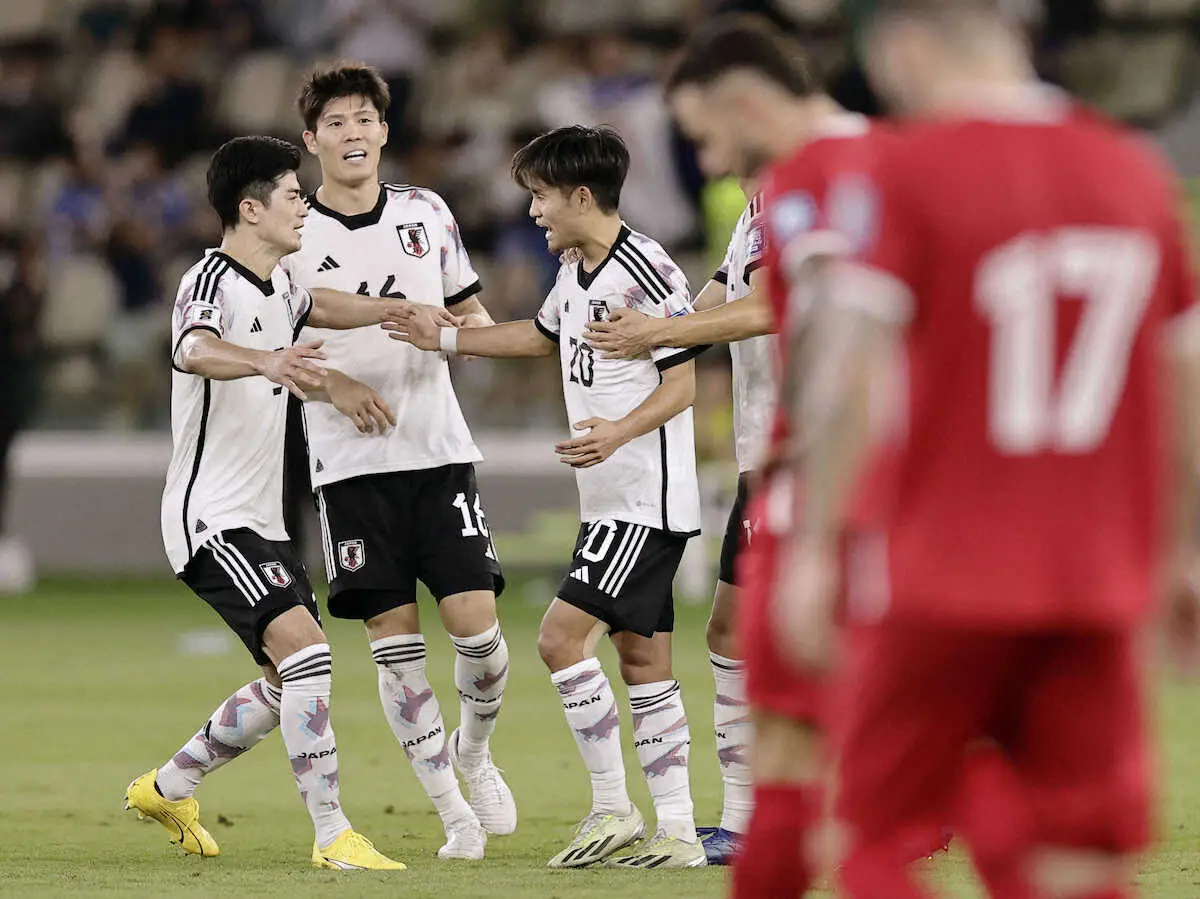 【画像・写真】日本代表　W杯2次予選シリア戦で久保が先制ゴール!鬼門サウジで“カズ以来”日本人2人目の得点者に