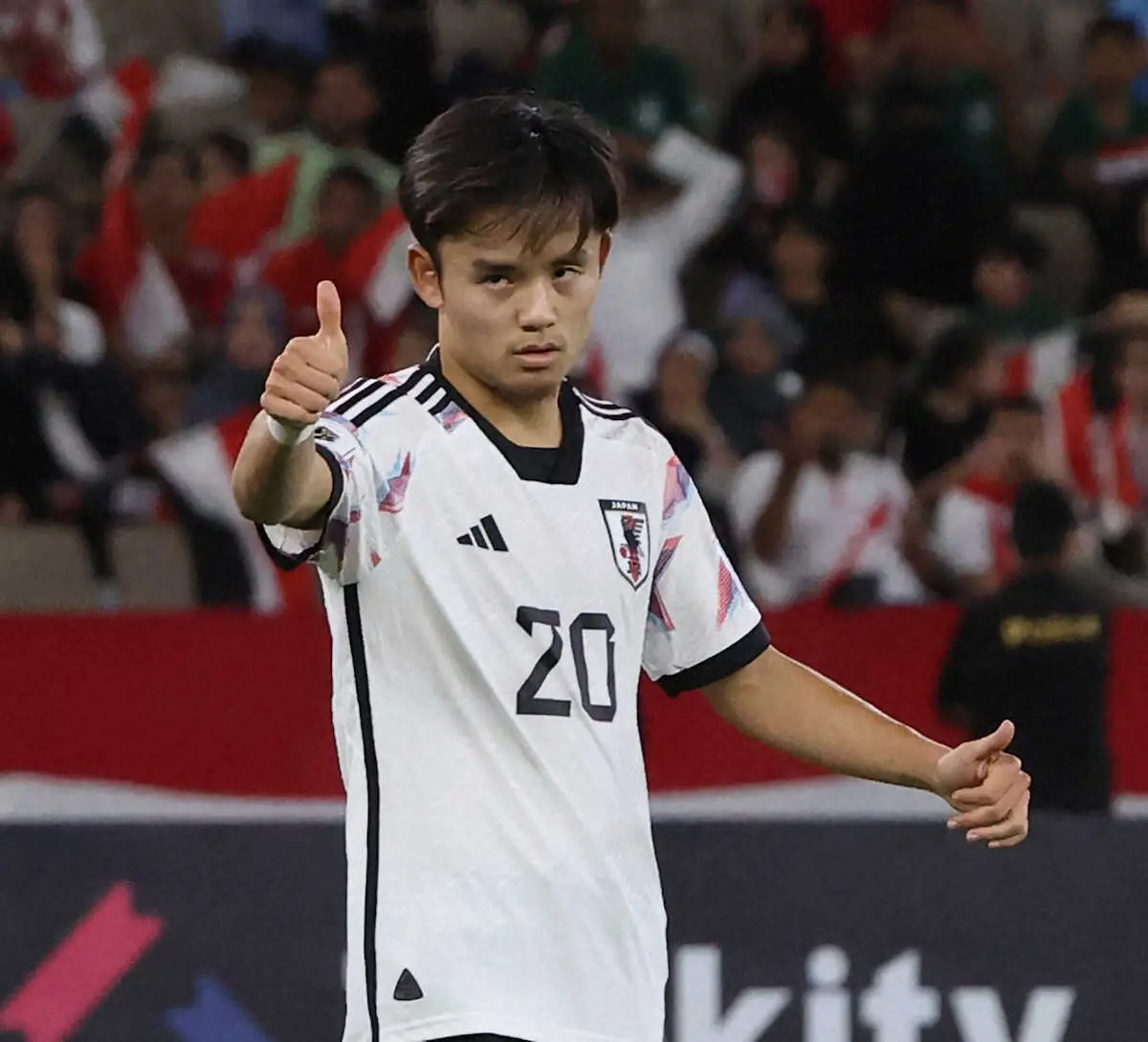 【画像・写真】日本代表・久保　5発口火の豪快先制ミドル　「一発で仕留め切れたのは成長しているのかな」
