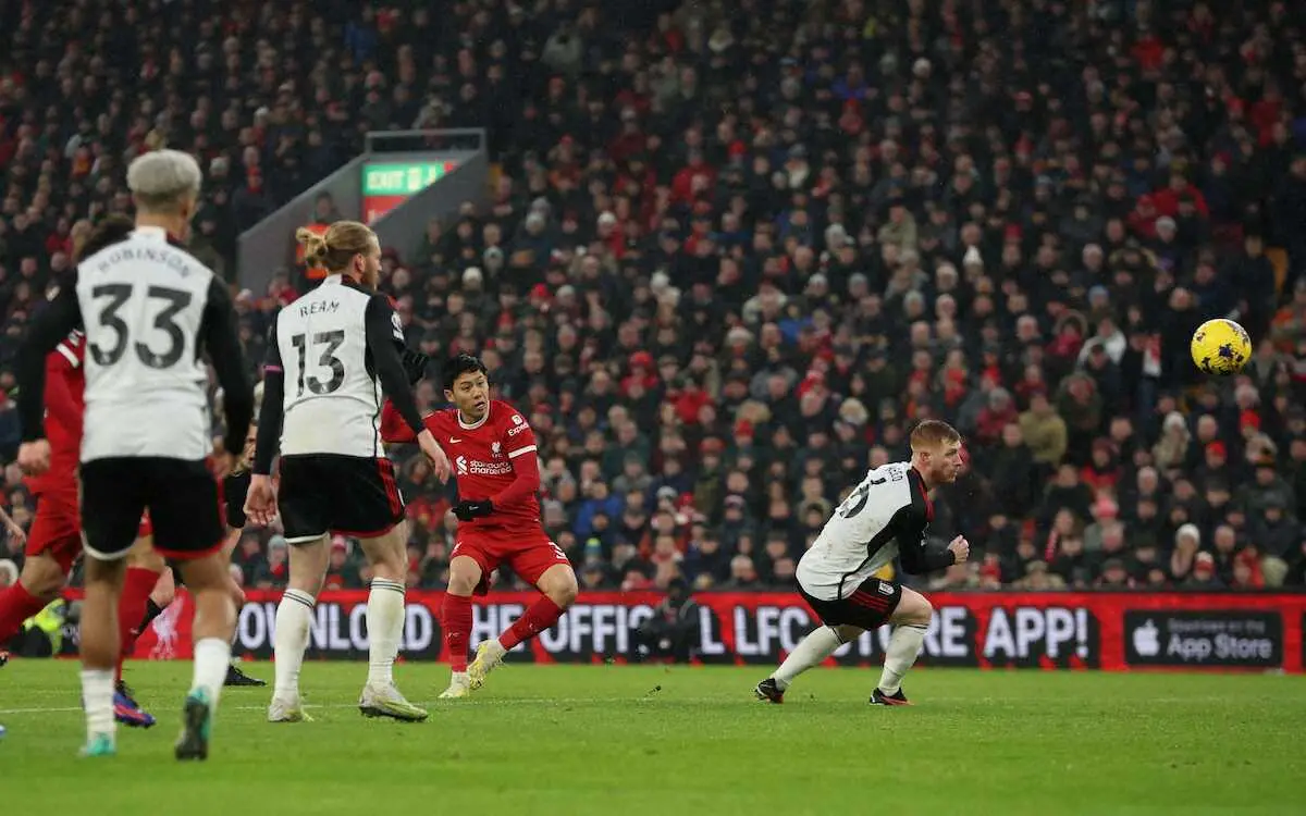 【画像・写真】遠藤航が日本人10人目プレミア弾！劇的同点弾で逆転勝利演出「全く予想していなかったヒーロー」と地元紙