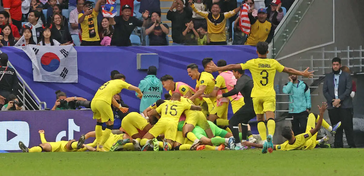 【画像・写真】【アジア杯】マレーシア　1次L敗退も「有終の美」飾った!韓国戦での劇的ドローが“世界中”で大反響
