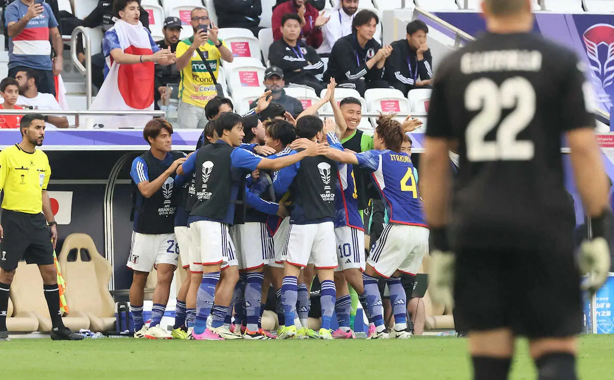 【画像・写真】【アジア杯】久保建英が今大会初ゴール！後半開始早々に左足“VAR弾”で2―0に　バーレーン戦