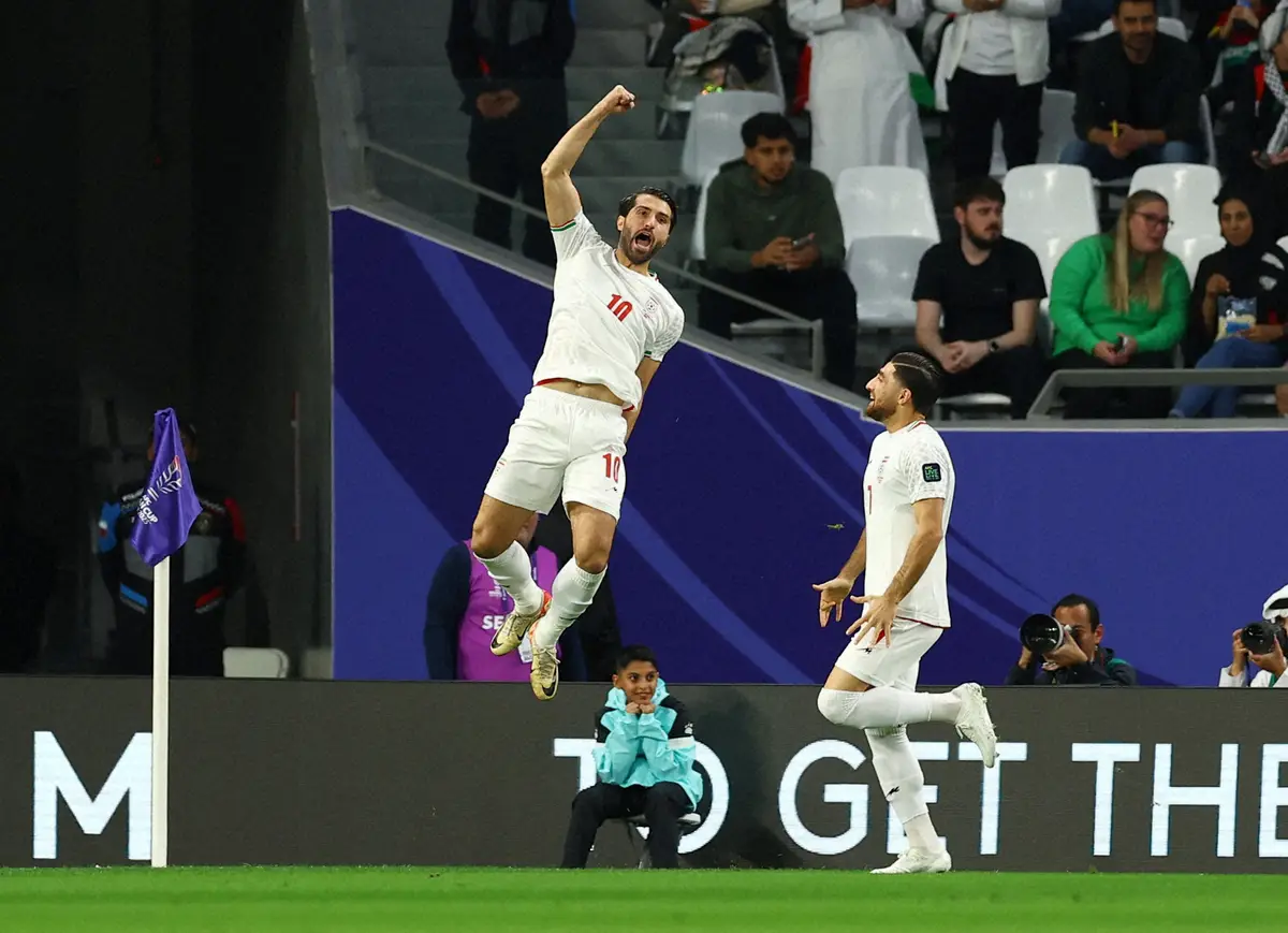 【画像・写真】【アジア杯】イラン代表FWアズムン　決勝T最速“芸術弾”をネット絶賛「イブラみたい」　大会最速弾は…