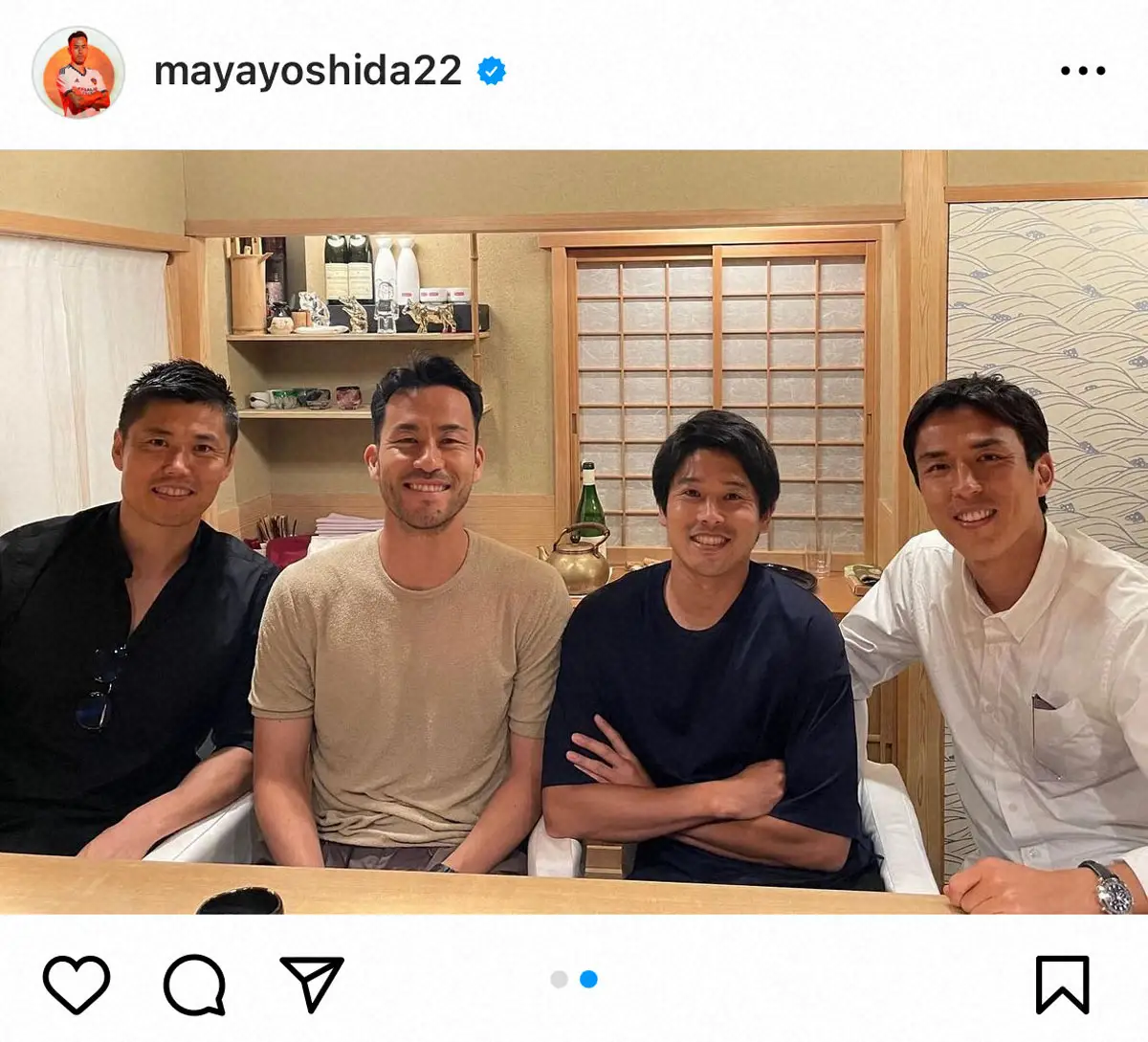 【画像・写真】吉田麻也　引退発表の長谷部誠に感謝＆ねぎらいも…“被害”訴え「あなたのせいです」