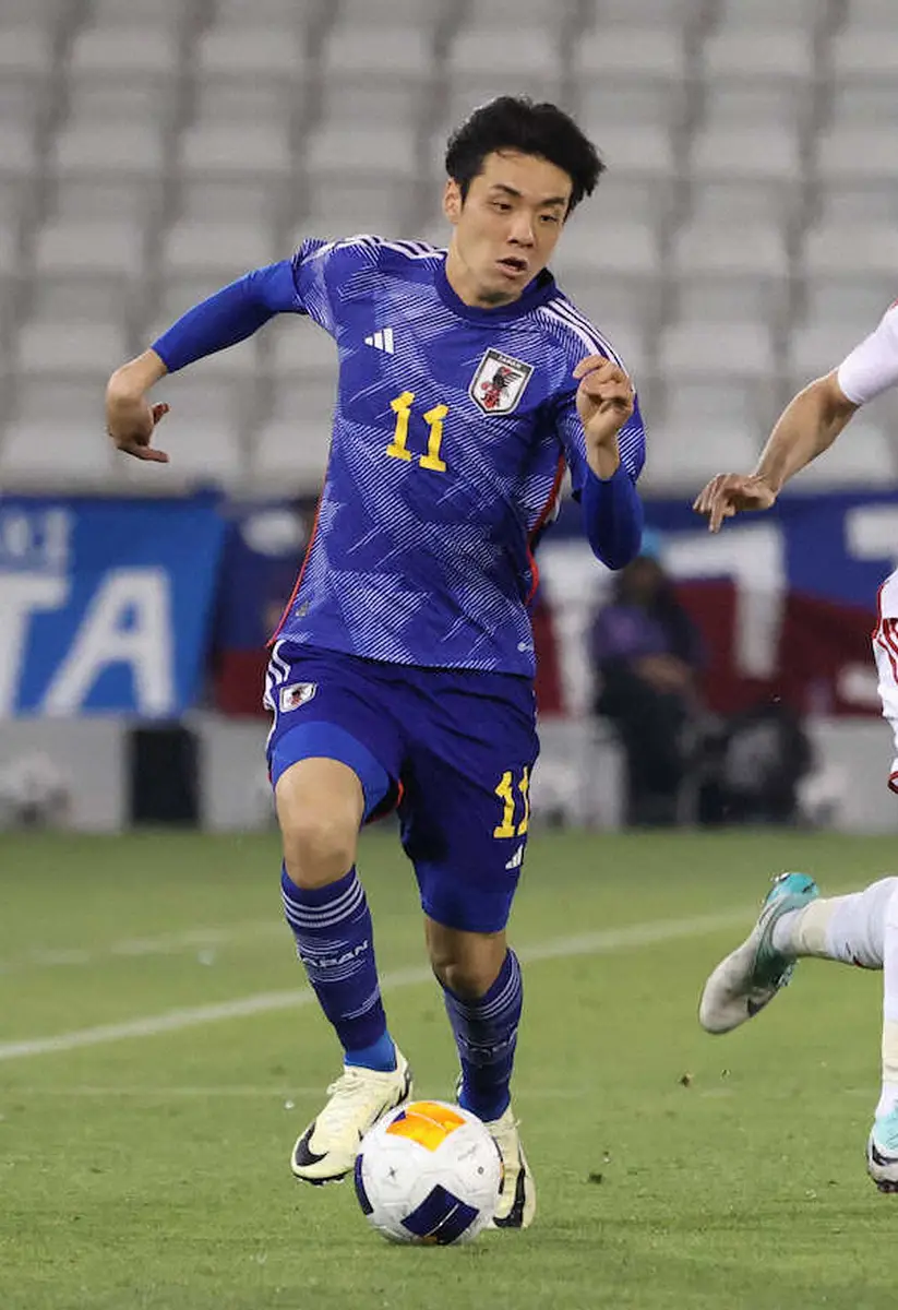 【画像・写真】【五輪最終予選】U―23山田楓喜、開催国カタール戦完全アウェーもなんのその！「ワクワクするし燃える」