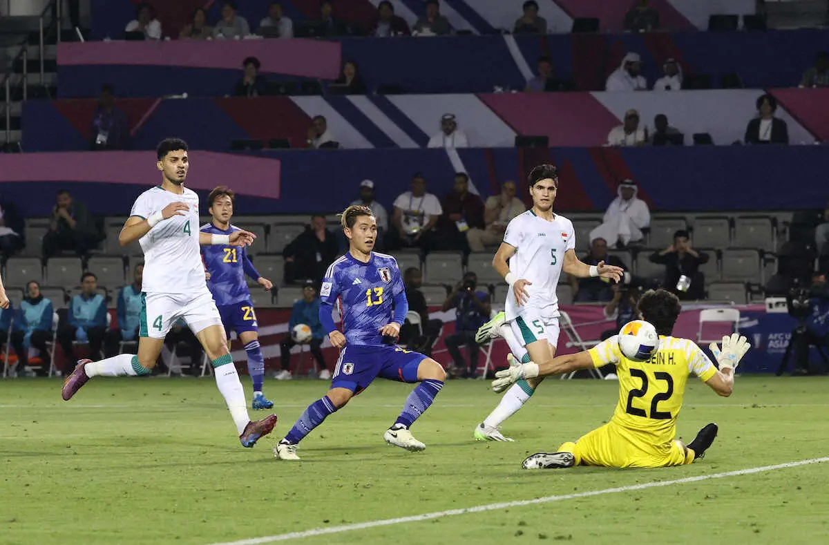 【画像・写真】＜U－23日本代表・U－23イラク代表＞前半42分に2点目のゴールをあげた荒木（撮影・小海途　良幹）