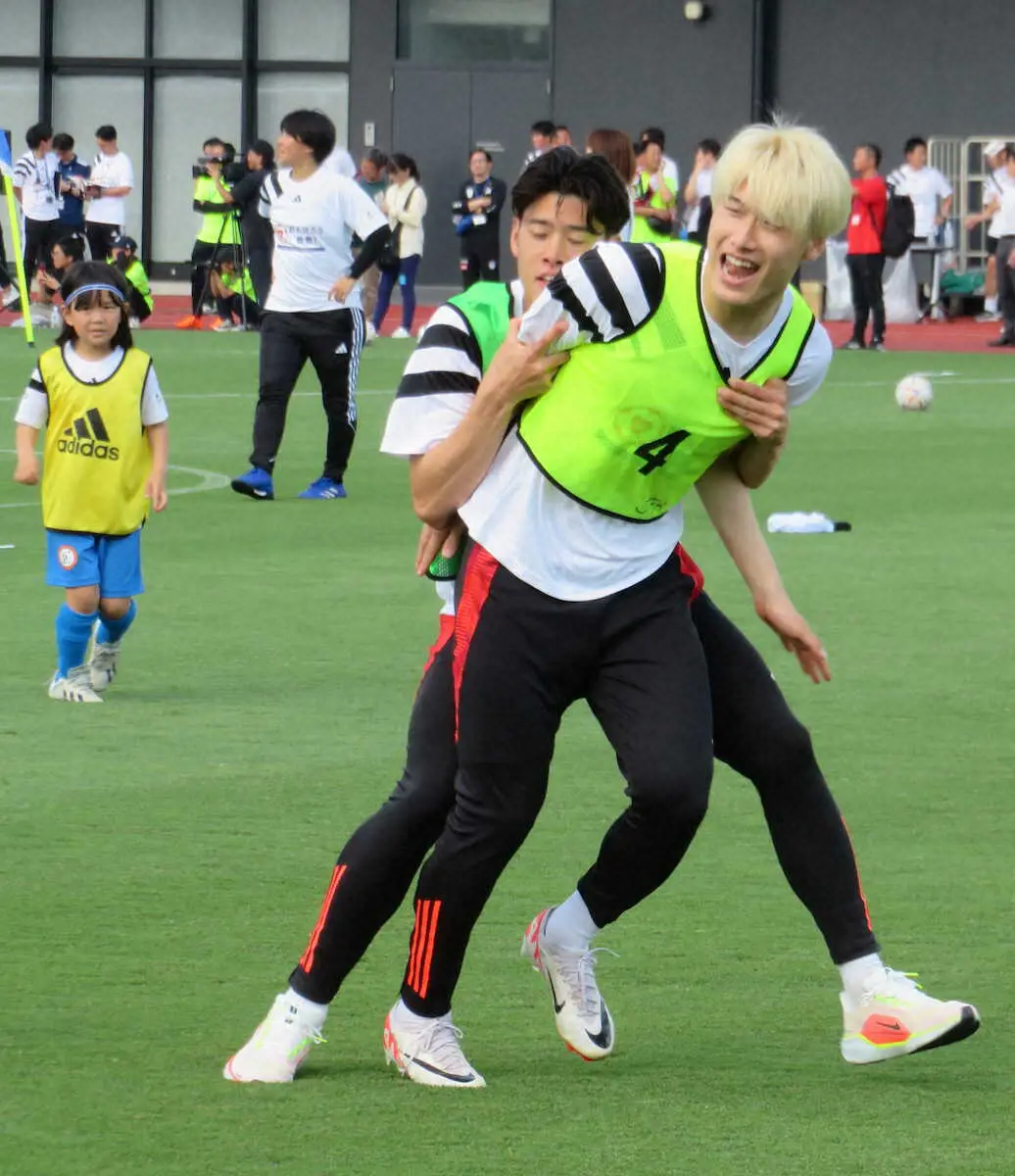 【画像・写真】日本代表戦士が能登地震の被災児童と交流　ミニゲームや質問会で支援