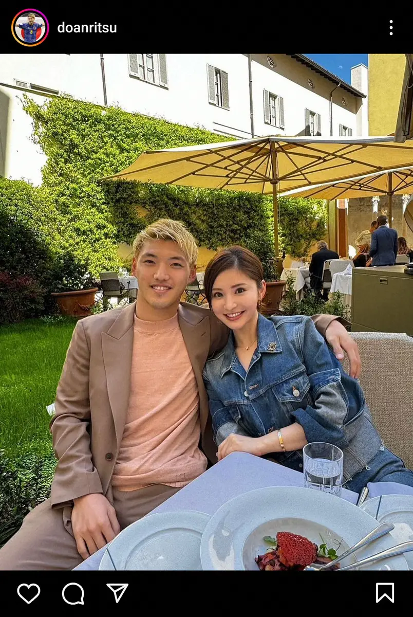 【画像・写真】堂安のインスタグラム（@doanritsu）から