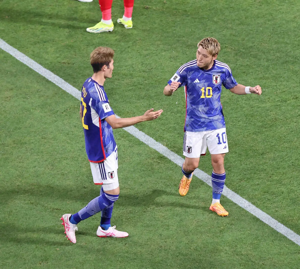 【画像・写真】日本代表が前半からゴールラッシュ！上田が先制点　堂安2戦連発　W杯アジア2次予選シリア戦
