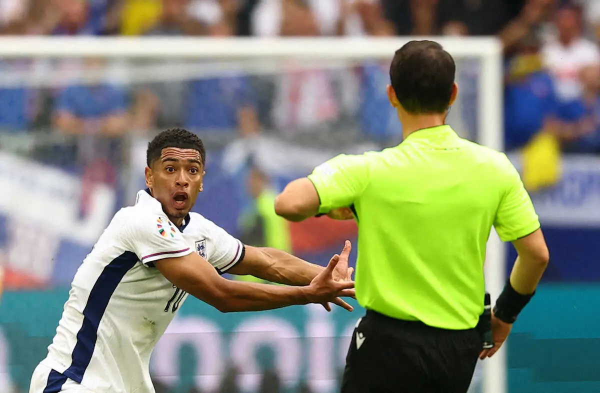 【画像・写真】イングランド　敗戦目前でベリンガムが劇的同点弾!スロバキアとの延長戦制し、EURO2大会連続8強進出