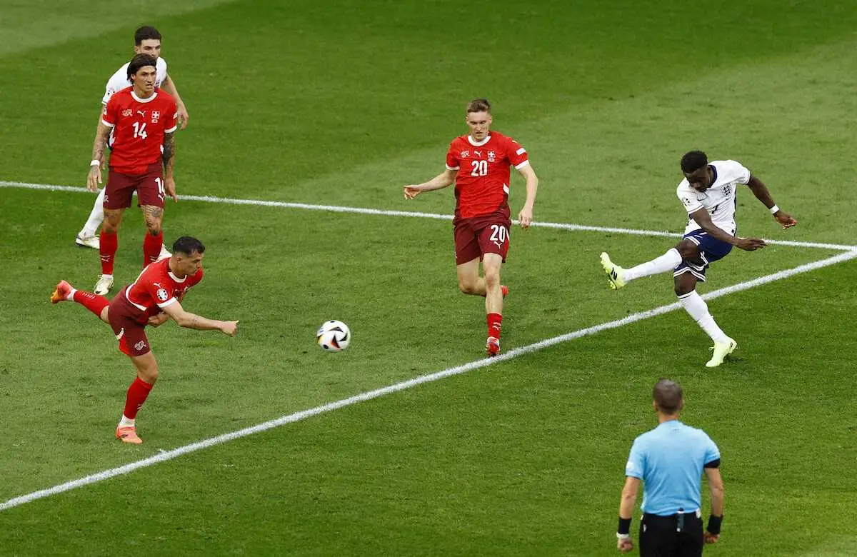 【画像・写真】【欧州選手権】イングランド　2大会連続の4強進出!死闘PK戦5人全員成功でスイス快進撃止めた