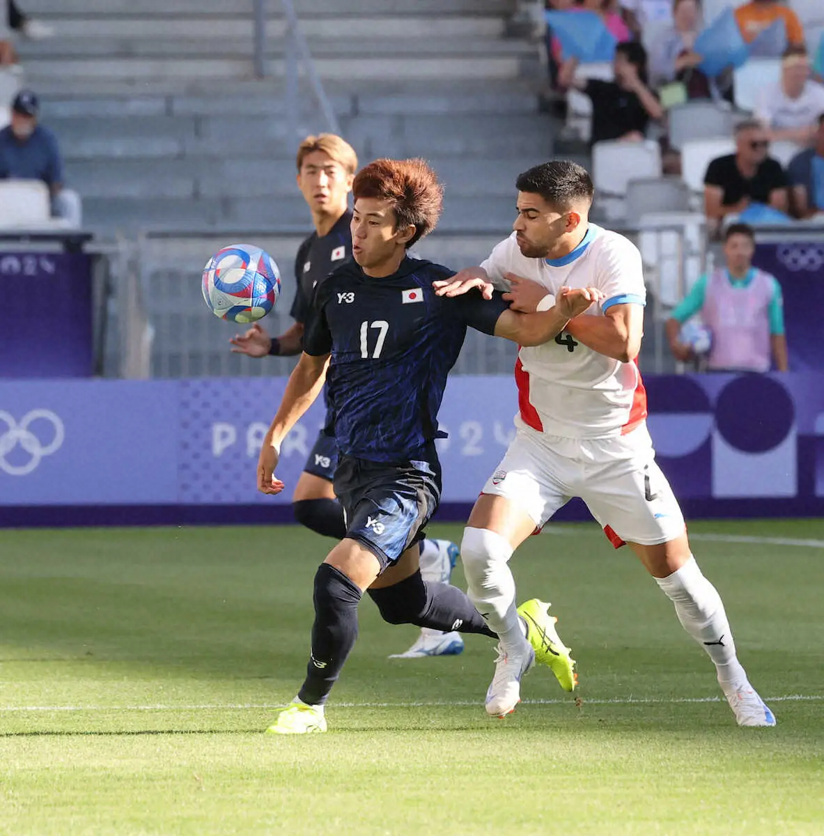 【画像・写真】＜日本・パラグアイ＞前半、突破する平河（撮影・小海途　良幹）