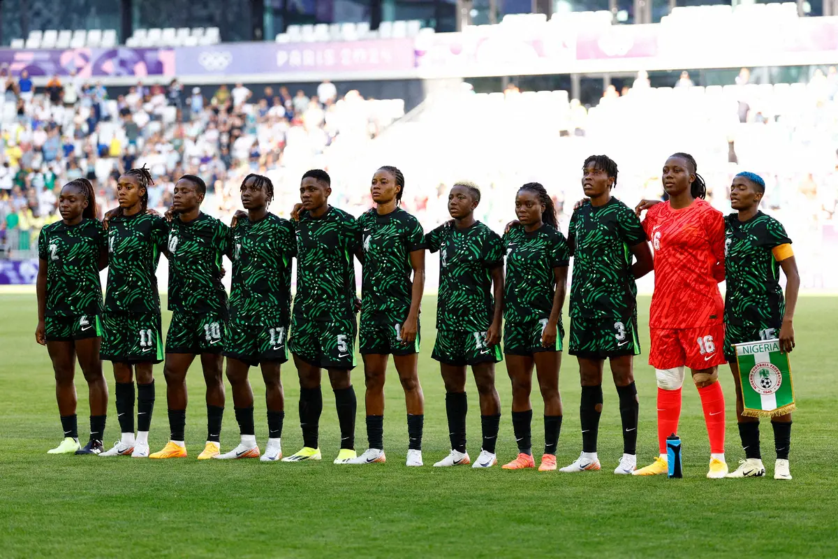 【画像・写真】＜パリ五輪サッカー女子　ナイジェリア・ブラジル＞先発出場したナイジェリア代表イレブン（ロイター）