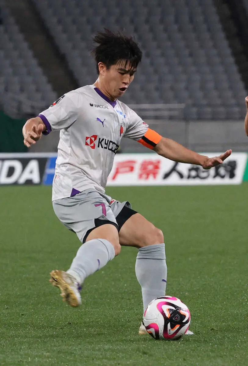 【画像・写真】U―23日本代表の京都MF川崎颯太は7日の名古屋戦を欠場の見通し　チョウ貴裁監督が示唆