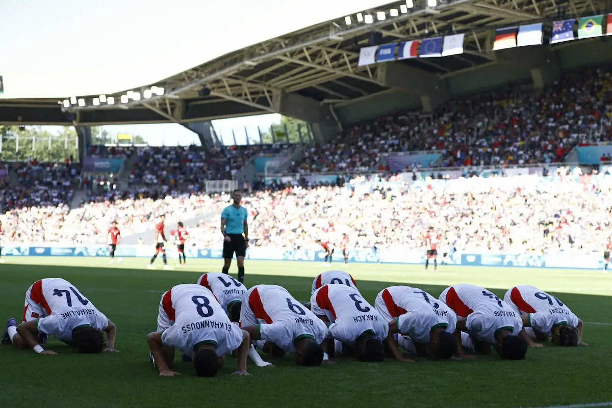 【画像・写真】【サッカー男子】モロッコ代表ラヒミ快挙!五輪史上初6試合連続ゴール　得点ランクトップ独走8点目