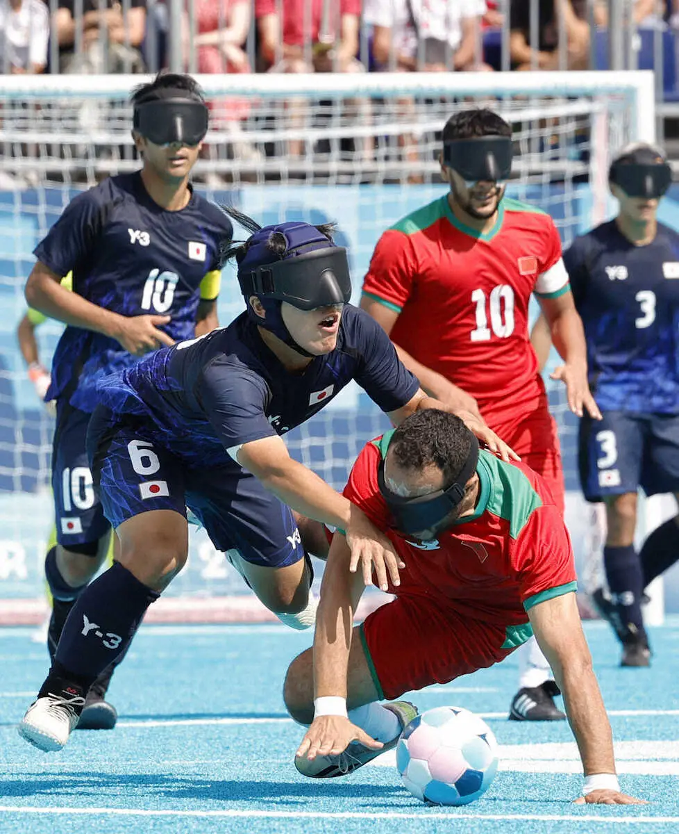 【画像・写真】【パリ・パラリンピック】ブラインドサッカー日本戦でモロッコの選手が試合中に突然倒れる…SNS騒然