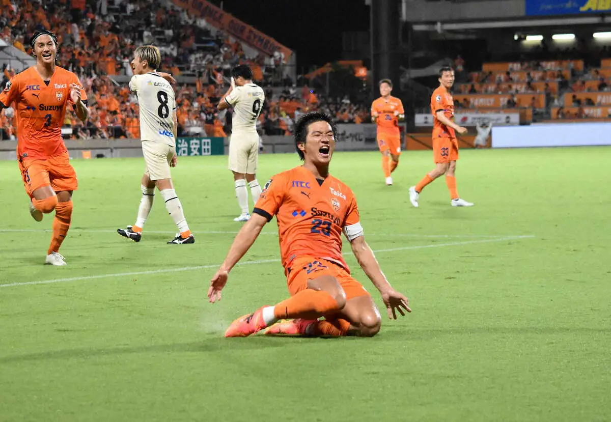 【画像・写真】J2清水　FW北川が11試合ぶり得点で2桁達成　「今日は入る気がした」