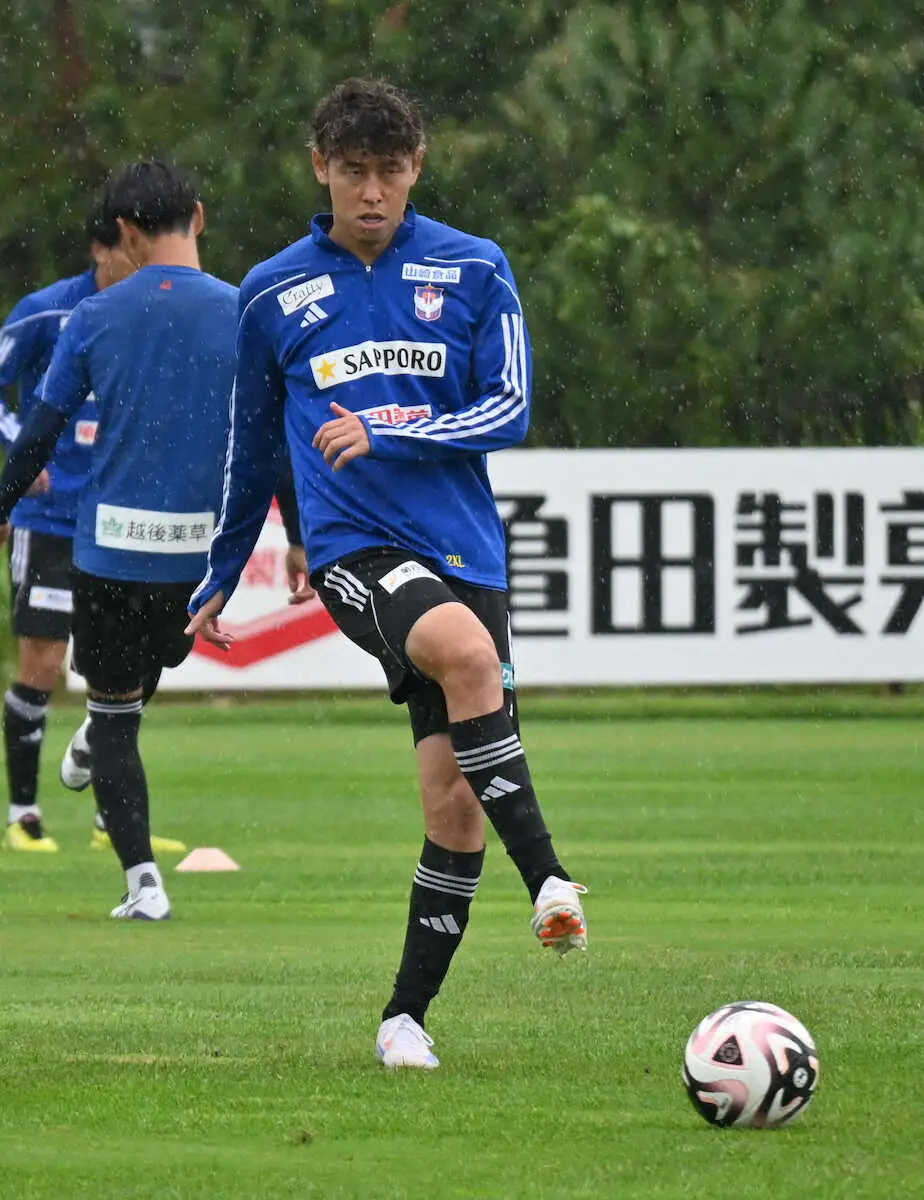 【画像・写真】新潟・谷口　貪欲に狙う　得点すれば今季勝率7割　22日ホーム神戸戦　勝利のためにさらなるゴールを