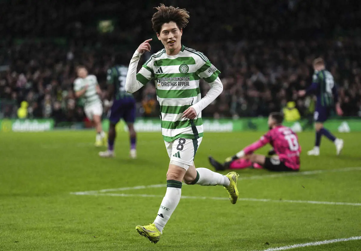 【画像・写真】セルティック・古橋　絶妙ループ弾で今季6点目「次の試合もベストを尽くす」