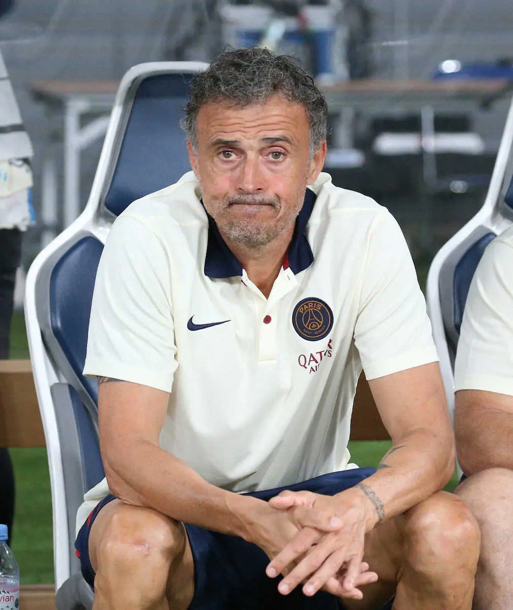 【画像・写真】パリSGのルイスエンリケ監督（撮影・西海健太郎）