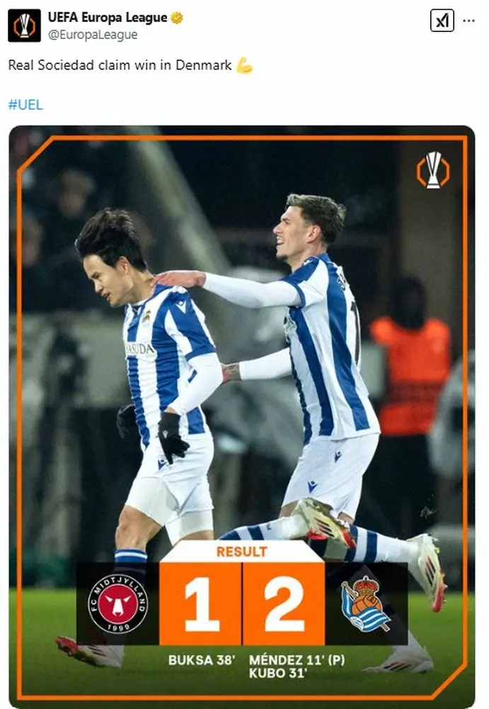 【画像・写真】ソシエダ久保が決勝弾!“圧巻ゴラッソ”をスペインメディア絶賛「まさにマジシャン」「危険を生み出した」