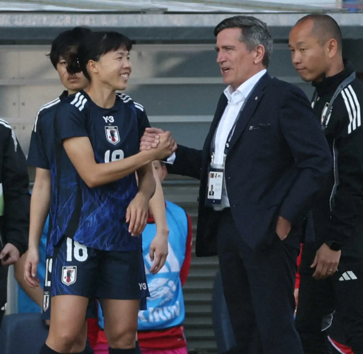 【画像・写真】なでしこ・ニールセン監督「ホッとしている」　国内初采配、コロンビアと1―1で就任4戦負けなし