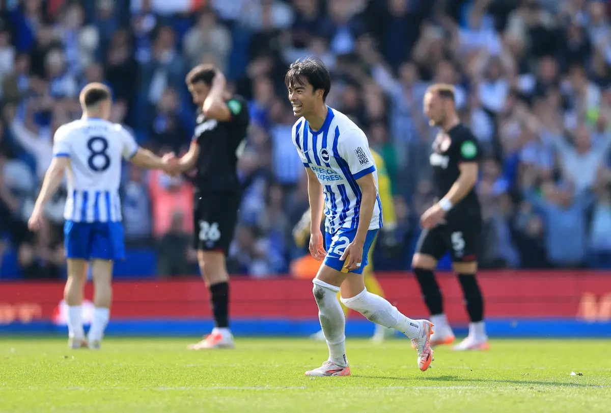 【画像・写真】三笘が2戦連発でプレミア10得点に王手　「どんな勝利でも貢献できれば」