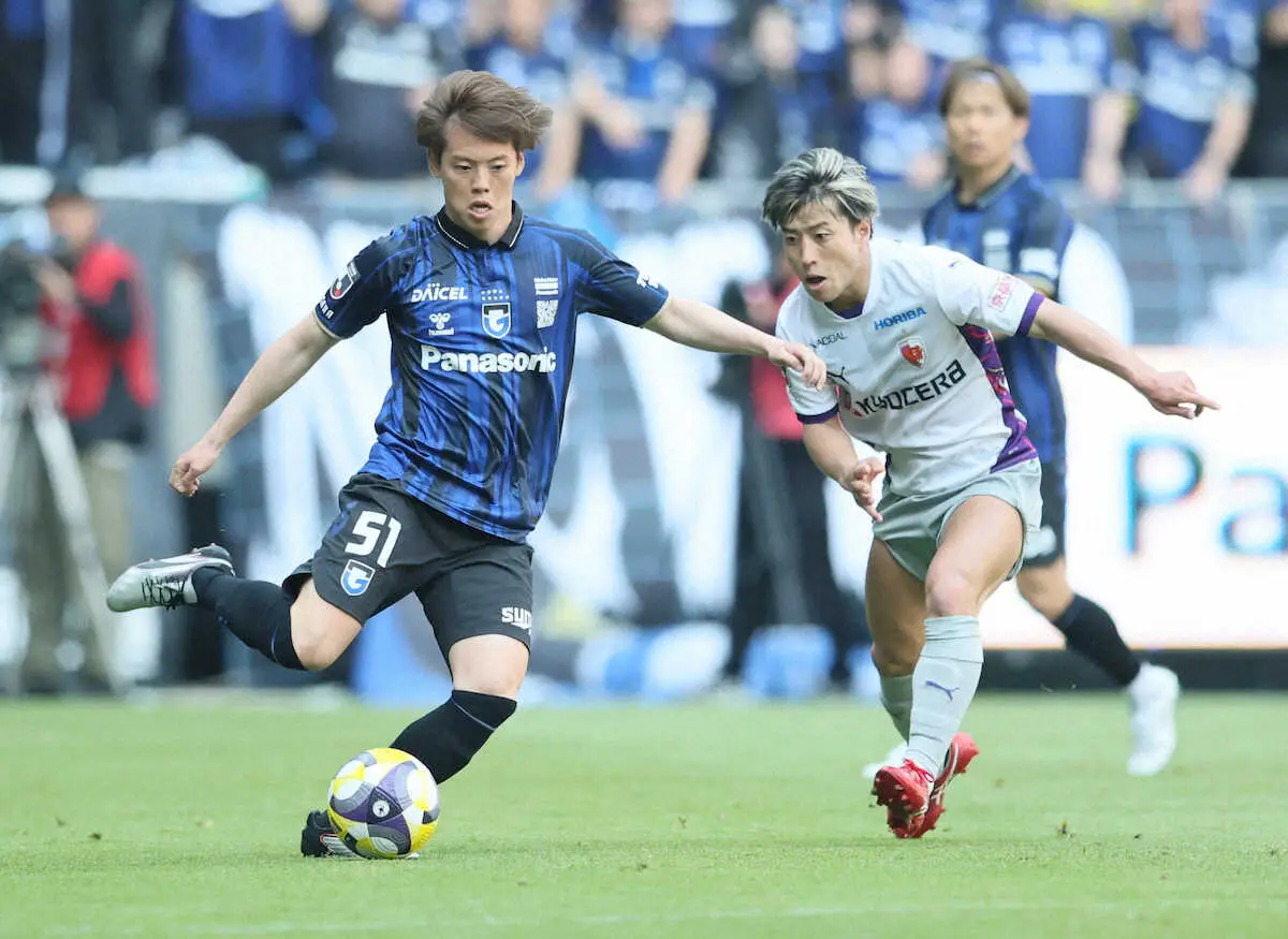 【画像・写真】G大阪MF満田誠が移籍後初のボランチ出場「誰かがやらないと」先制点の起点、守備でも奮闘