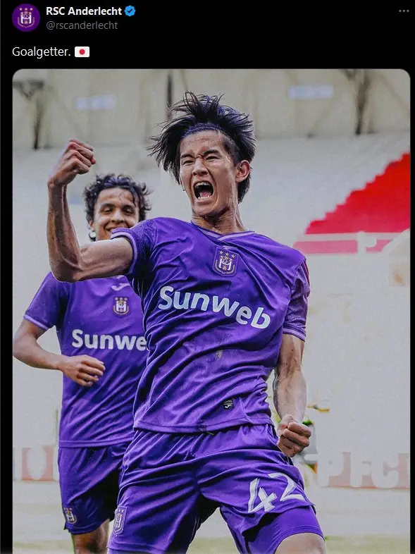 【画像・写真】アンデルレヒトFW後藤啓介が豪快ヘッドでアピールもゴール直後に負傷か