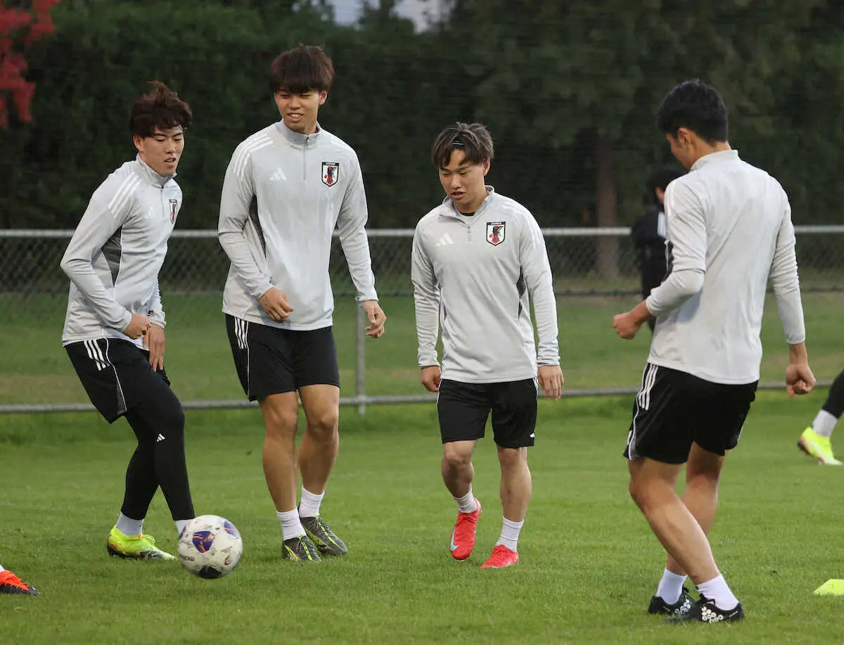 【画像・写真】MF三戸舜介は五輪組からA代表“昇格”「他のパリ世代も頑張っていきたい」