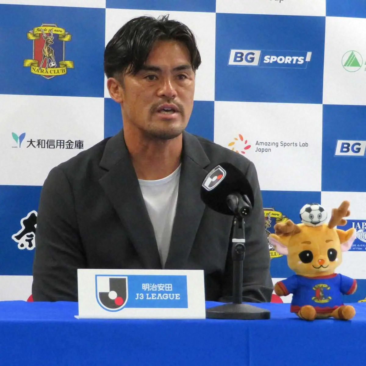 【画像・写真】J3奈良　2日前に着任した小田切新監督の下で初勝利「お互いに信頼関係を築き合いたい」