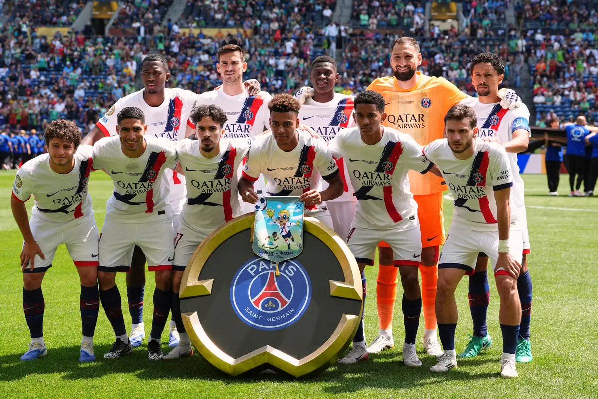 【画像・写真】データ分析会社「Opta（オプタ）」から優勝候補筆頭とされたパリSGイレブン（AP）