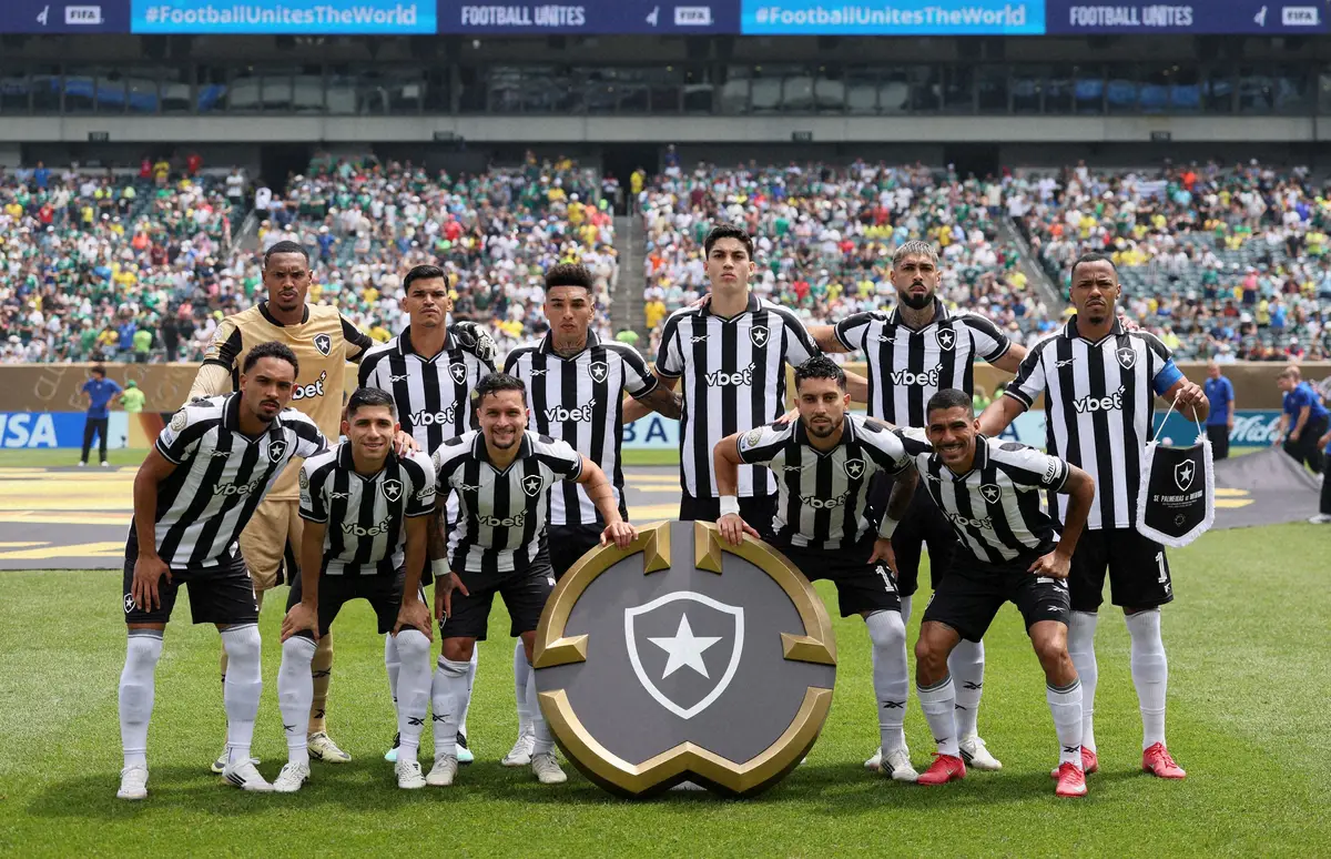 【画像・写真】パルメイラス戦に先発出場したボタフォゴイレブン（ロイター）