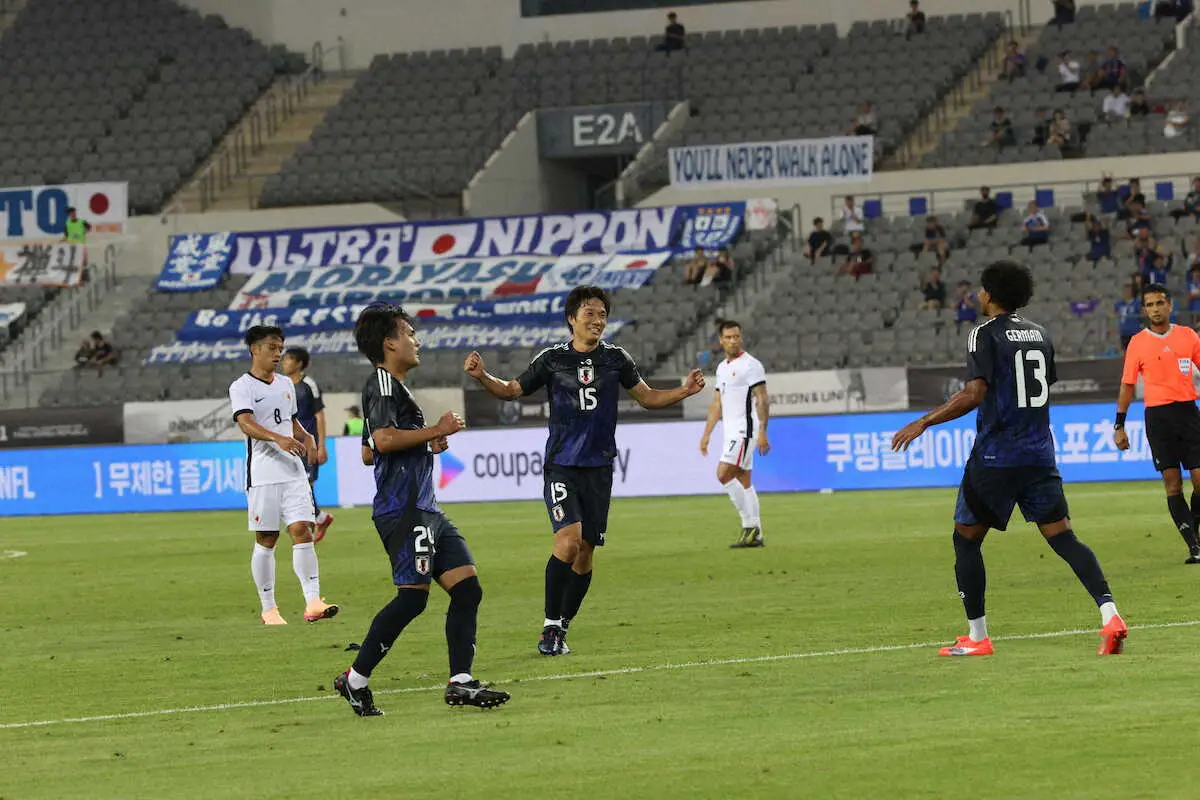 【画像・写真】【E1】森保J、前半だけで5得点！ジャーメイン良が4得点大爆発で圧巻の代表デビュー