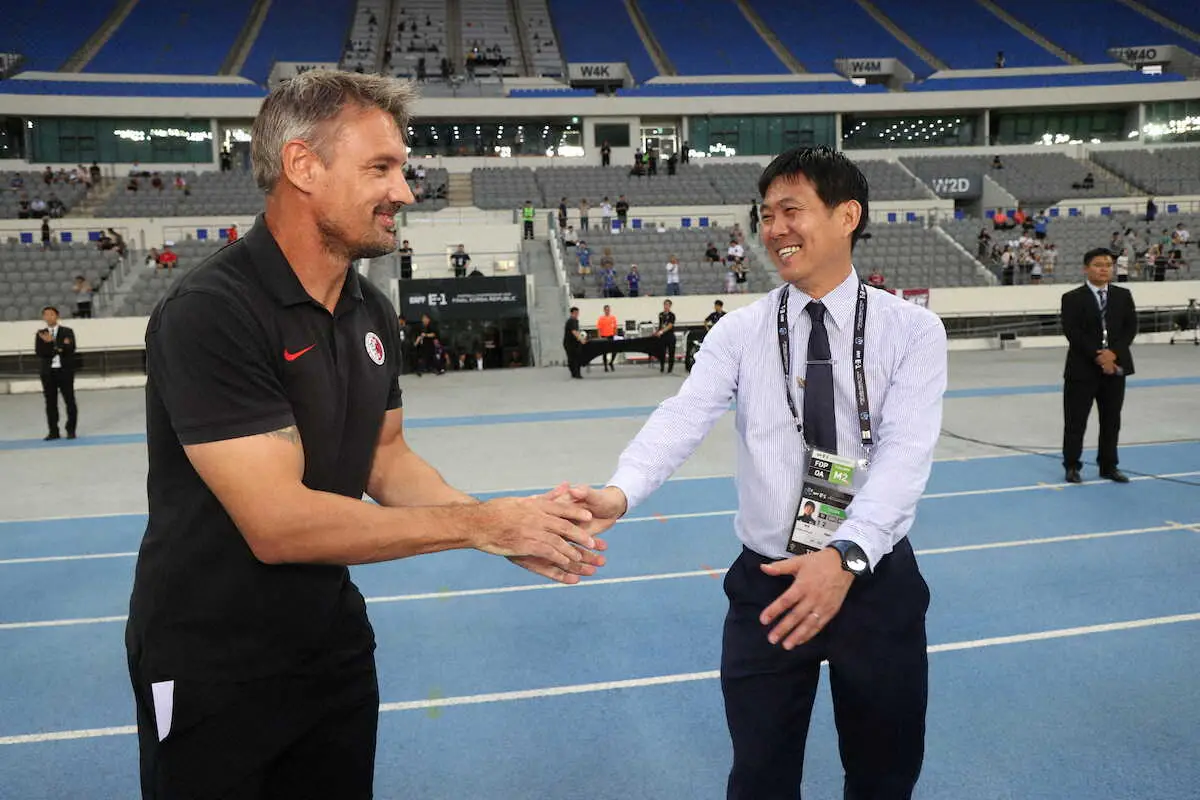 【画像・写真】【E1】森保J、10人が代表デビューも6発快勝　指揮官が総括「難しい初戦でチャレンジしてくれた」