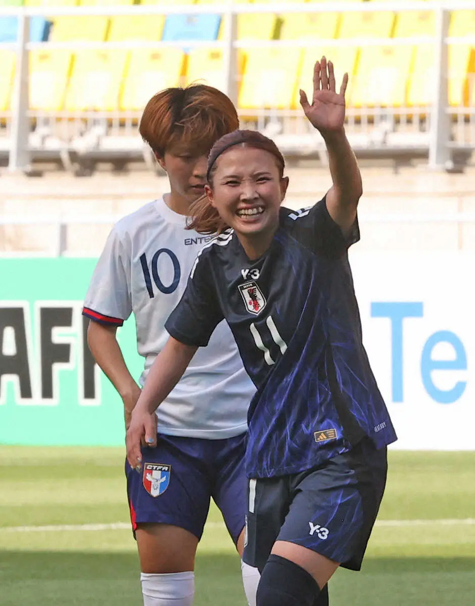 【画像・写真】【E1】なでしこジャパン　台湾に4発快勝　矢形＆滝川がデビュー弾、初招集組の存在感キラリ