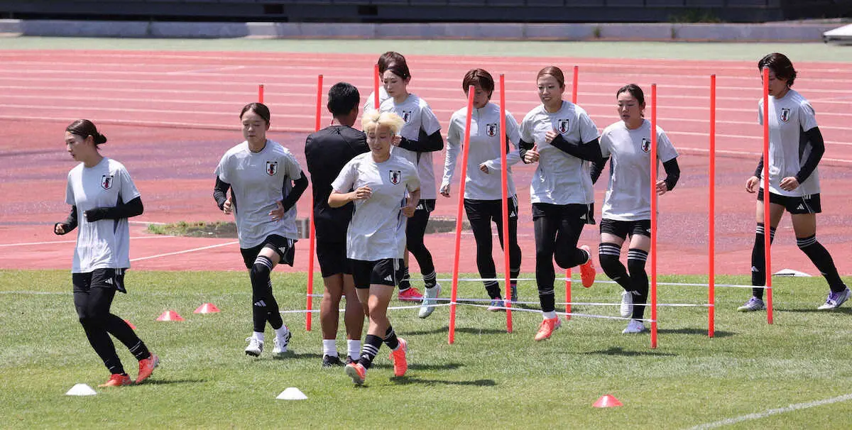 【画像・写真】【E1】なでしこJ、台湾戦快勝から一夜明け調整　猛暑のハードトレで軽快に動く　次戦は日韓戦
