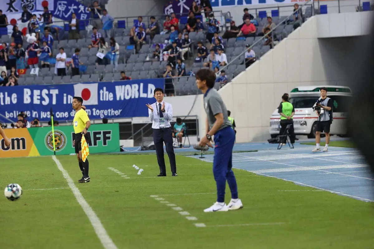 【画像・写真】【E1】森保監督　W杯メンバー選考「非常に難しい選択になる」韓国に史上初の3連勝で連覇達成