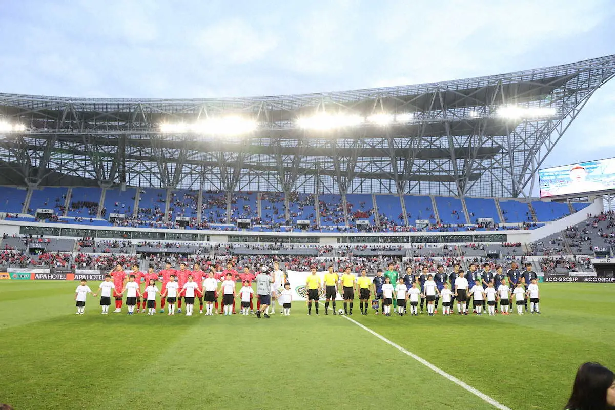 【画像・写真】【E1】日韓決戦で観衆急増1万8418人も「ガラガラに見える」「増えたけど…」前2戦計2348人