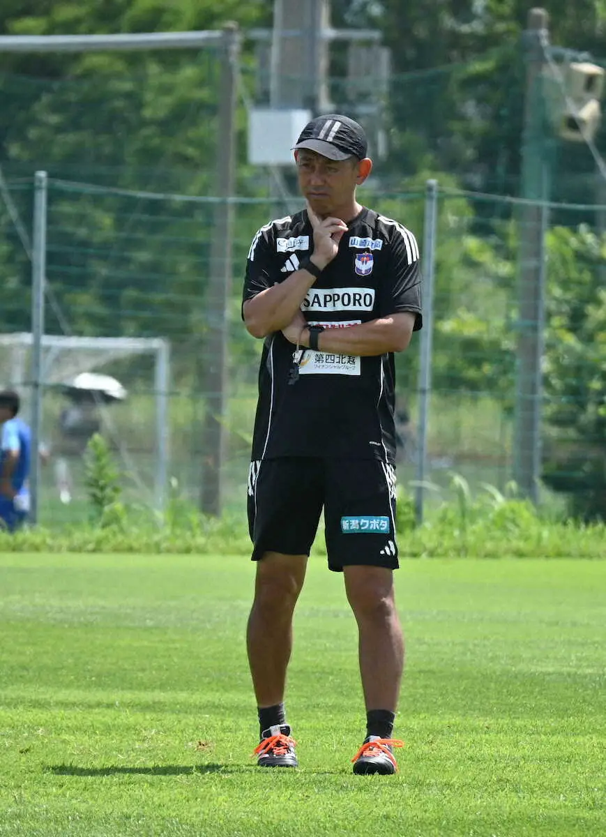 【画像・写真】広島戦で就任後初勝利を目指す新潟・入江監督