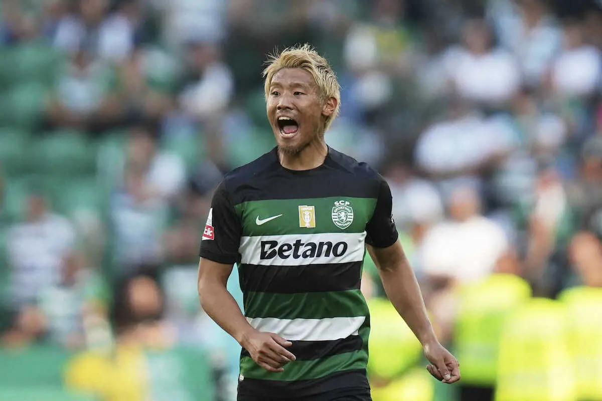 【画像・写真】スポルティング守田が前半32分に負傷交代　監督は「不快感を感じていた」と説明