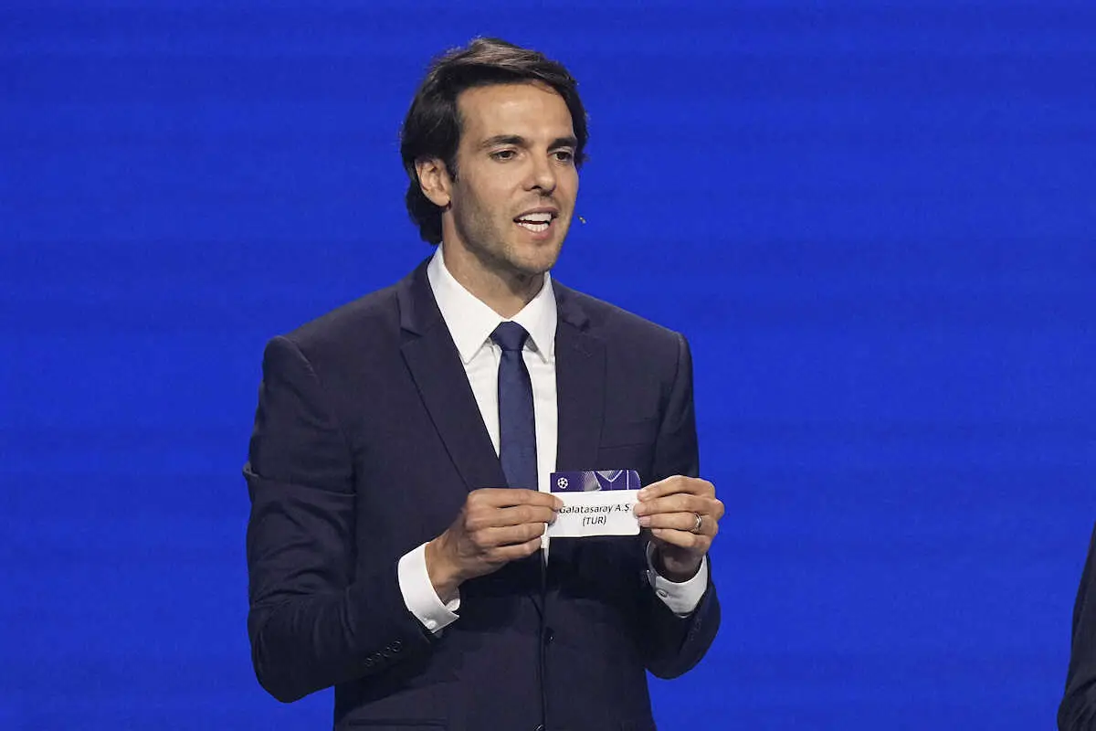 【画像・写真】元ブラジル代表のカカ氏が欧州CLの組み合わせ抽選会に登場（AP）