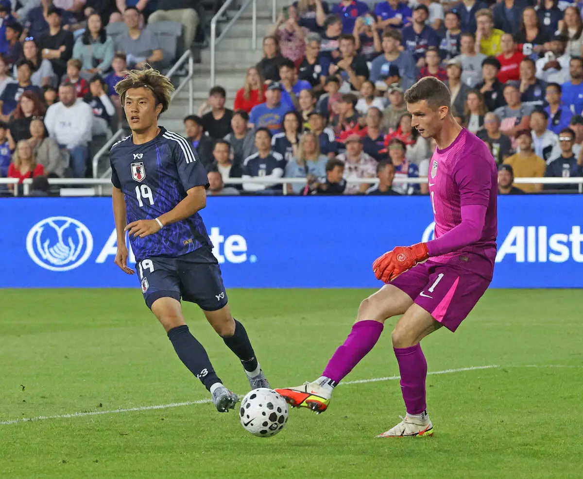 【画像・写真】FW小川航基　得点に絡めず悔しさ吐露「決めきらないと意味はない」クロスバー直撃の惜しいシュートも
